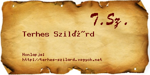 Terhes Szilárd névjegykártya
