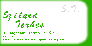 szilard terhes business card